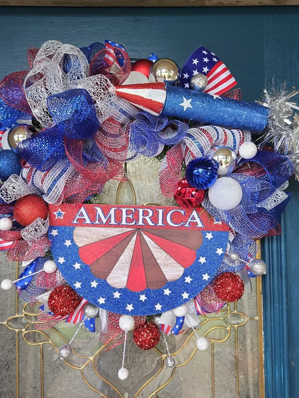 America Patriotic Wreath